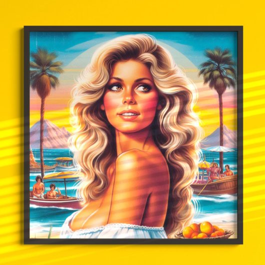 80er Sommerfrau Poster