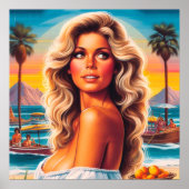 80er Sommerfrau Poster (Vorne)
