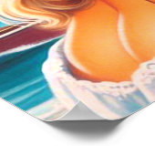 80er Sommerfrau Poster (Ecke)
