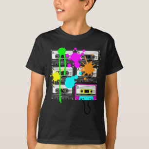 80er Spalt Mix Tape Jungen dunkle Shirts