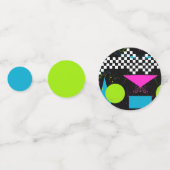 80er Splatterpaint Confetti Konfetti (Rückseiten)