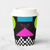 80er Splatterpaint Paper Cup Pappbecher (Links)