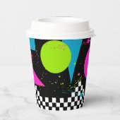 80er Splatterpaint Paper Cup Pappbecher (Rückseite)