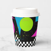 80er Splatterpaint Paper Cup Pappbecher (Vorderseite)