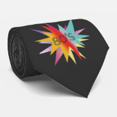 80er Starburst Krawatte (Gerollt)