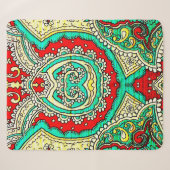 80er-Stil, hell, neon, schön, psychedelisch Sherpadecke (Vorderseite (Horizontal))