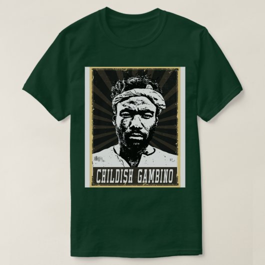 80er Style Childish Gambino TShirt (Design vorne)