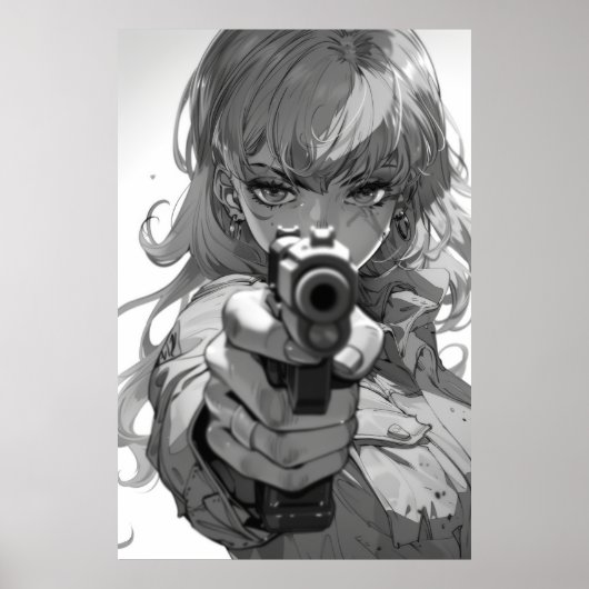 80er Style Retro Animation Illustration Poster (Vorne)