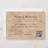 80er Style Retro Music Tape Wedding Einladung (Rückseite)