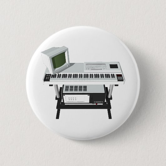 80er Style Sampler Keyboard: 3D-Modell: Button (Vorderseite)