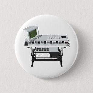 80er Style Sampler Keyboard: 3D-Modell: Button