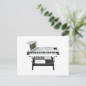 80er Style Sampler Keyboard: 3D-Modell: Postkarte (Stehend Vorderseite)