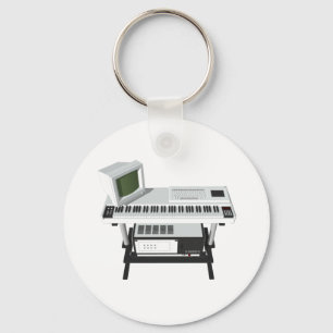 80er Style Sampler Keyboard: 3D-Modell: Schlüsselanhänger