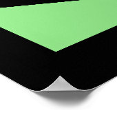 80er Style Shape Patternfarbe auf schwarz Poster (Ecke)