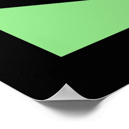 80er Style Shape Patternfarbe auf schwarz Poster (Ecke)