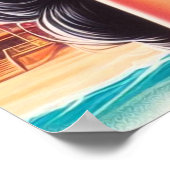 80er Summer Woman Poster (Ecke)