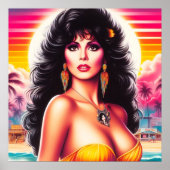 80er Summer Woman Poster (Vorne)