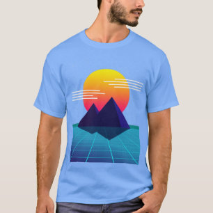 80er Sunset Nostalgic Computer Graphic T-Shirt