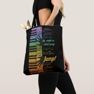 80er Synth Jump – Farbige Keyboard-Musik Tasche
