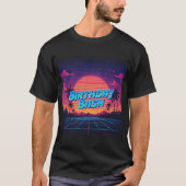 80er Synthwave Birthday Bash Mens Tshirt (Vorderseite)