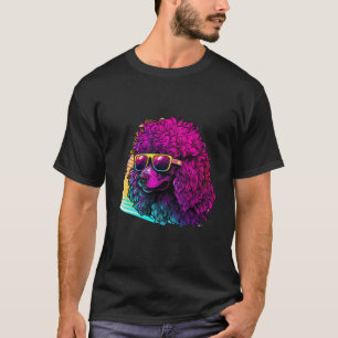 80er Synthwave mit Poodle Retrowave T-Shirt