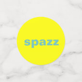 80er Tafelkonfetti mit Redewendungen aus dem 80er Konfetti (Klein Vorderseite)