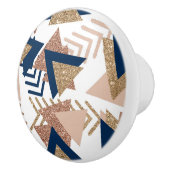 80er Trendy Abstrakt | Gold-Muster für Marine und Keramikknauf (Rechts)