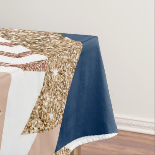 80er Trendy Abstrakt   Gold-Muster für Marine und  Tischdecke