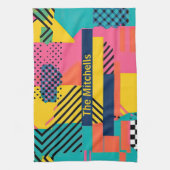 80er Trendy Geschirrtuch (Vertikal)