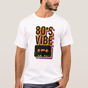 80er Vibe Cassette Tape Cool Rock Party Band Music T-Shirt
