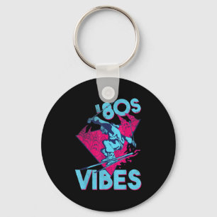 80er Vibes, Retro Ski Vintager 80er Skiausrüstung Schlüsselanhänger