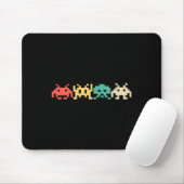 80er Video Game Vintag Retro Arcade 1 Mousepad (Mit Mouse)