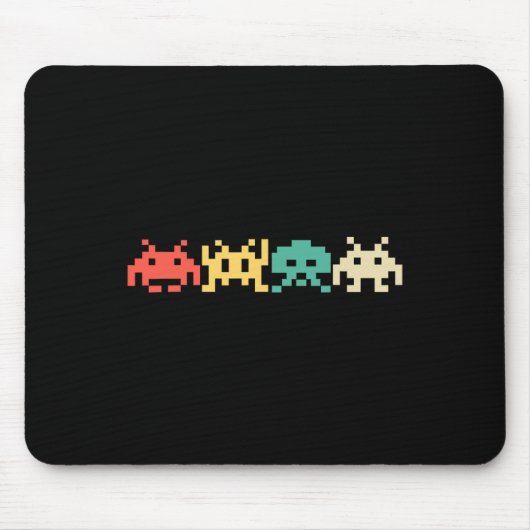 80er Video Game Vintag Retro Arcade 1 Mousepad (Vorne)
