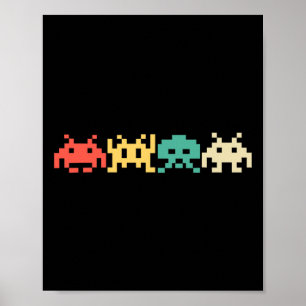 80er Video Game Vintag Retro Arcade 1 Poster