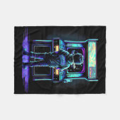 80er Video Game Vintag Retro Arcade 3 Fleecedecke (Vorderseite (Horizontal))
