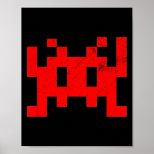 80er Video Game Vintag Retro Arcade Poster (Vorne)