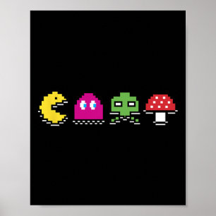 80er Videospiel Vintage-Arcade - Arcade-Raum 80er Poster
