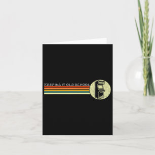 80er Videospiel Vintage Retro Arcade Old School  Karte