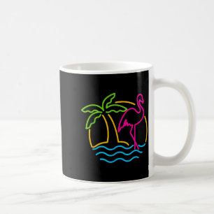80er Vintage Miami Retro Neon Nk Flamingo Kaffeetasse