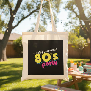 80er völlig phantastisch Party Tote Tasche