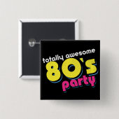 80er völlig phantastisches Party Button (Vorne & Hinten)