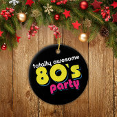80er völlig phantastisches Party Keramik Ornament