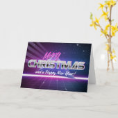 80er Weihnachtskarte Karte (Gelbe Blume)