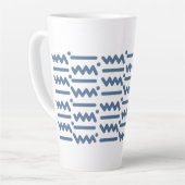 80er Zigzag Wallpaper - Blau Milchtasse (Linke Ecke)