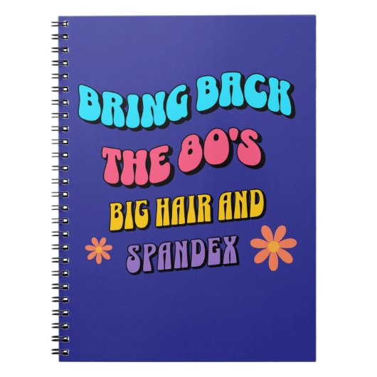 80er zurückbringen notizblock (Vorderseite)