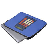 80's 90's Calculator Math School Nostalgia Laptopschutzhülle (Vorne Knopf)