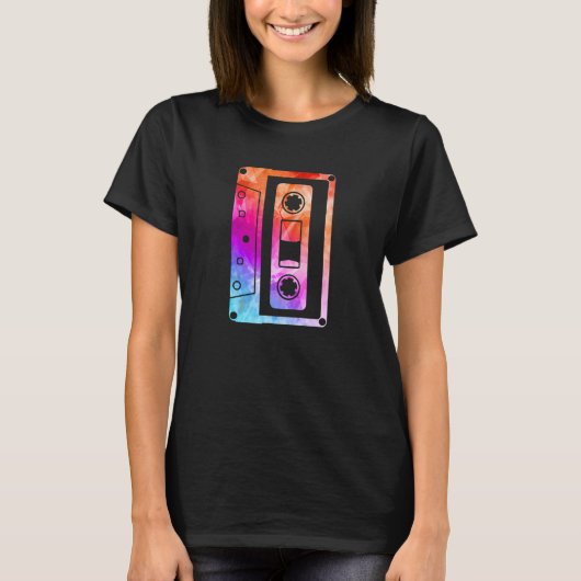80s 90s Mixtape Cassette Tape Music Retro Party 1 T-Shirt (Vorderseite)