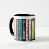 80's Alt music cassette tape mug Tasse (Vorderseite Links)