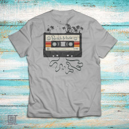 80s Beach Music Cassette Tape Vintage Retro Summer T-Shirt