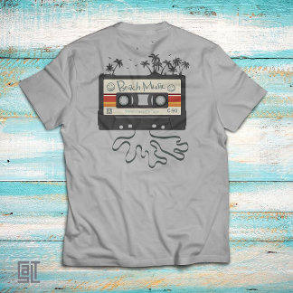 80s Beach Music Cassette Tape Vintage Retro Summer T-Shirt